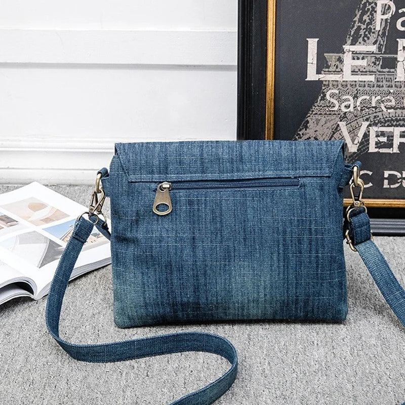 Sac À Bandoulière Design Pour Femmes Petite Taille Sac À Main Bleu De Styliste Sac À À Bretelles Décontractées - Bleu Foncé