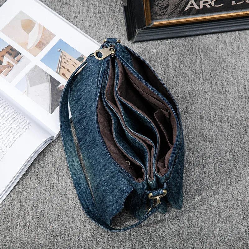 Sac À Bandoulière Design Pour Femmes Petite Taille Sac À Main Bleu De Styliste Sac À À Bretelles Décontractées - Bleu Foncé