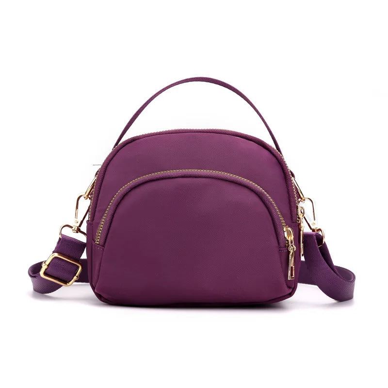 Sac À Bandoulière Femme Nylon Femmes Sac De Messager Sacs À - Violet