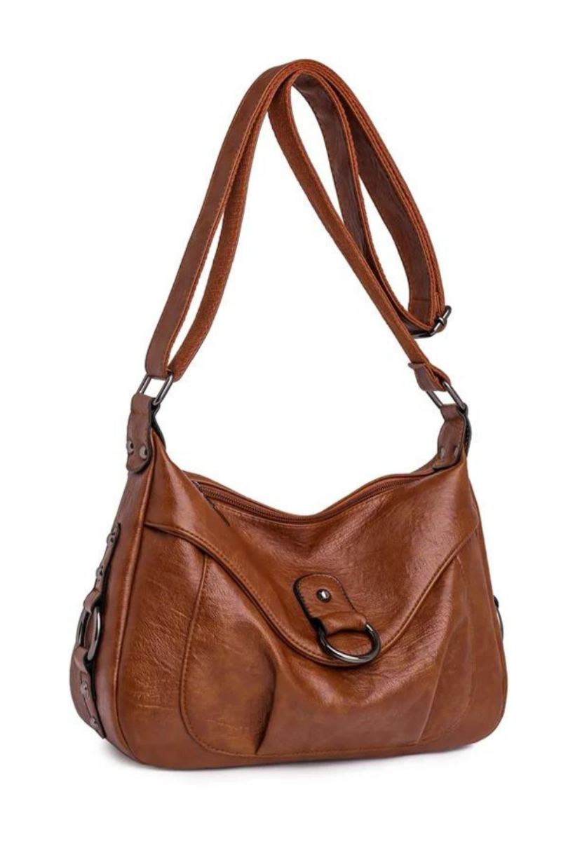 Sac À Bandoulière Vintage Pour Femmes Sacoche En Cuir Sac À Main Dames