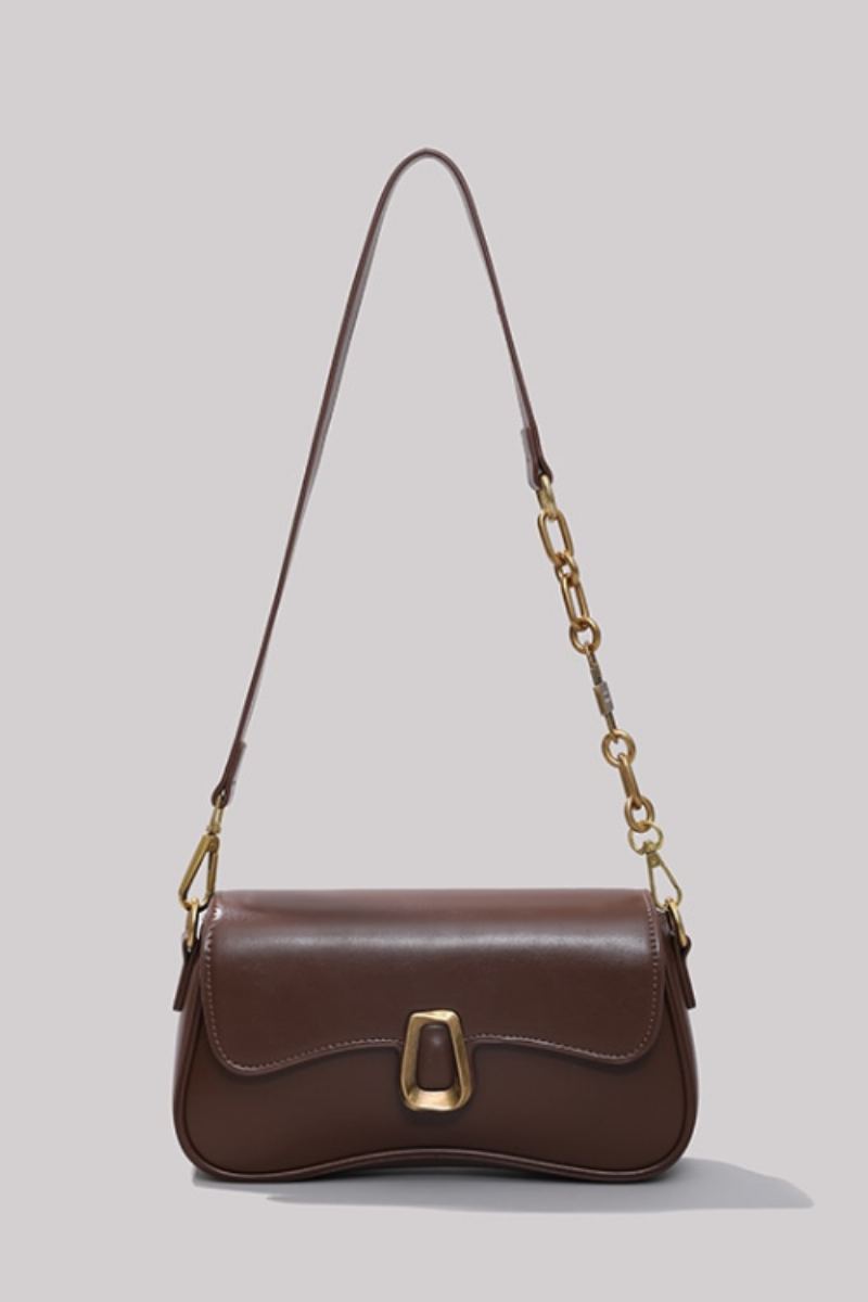 Sac Carré En Cuir Vintage Français Pour Femmes