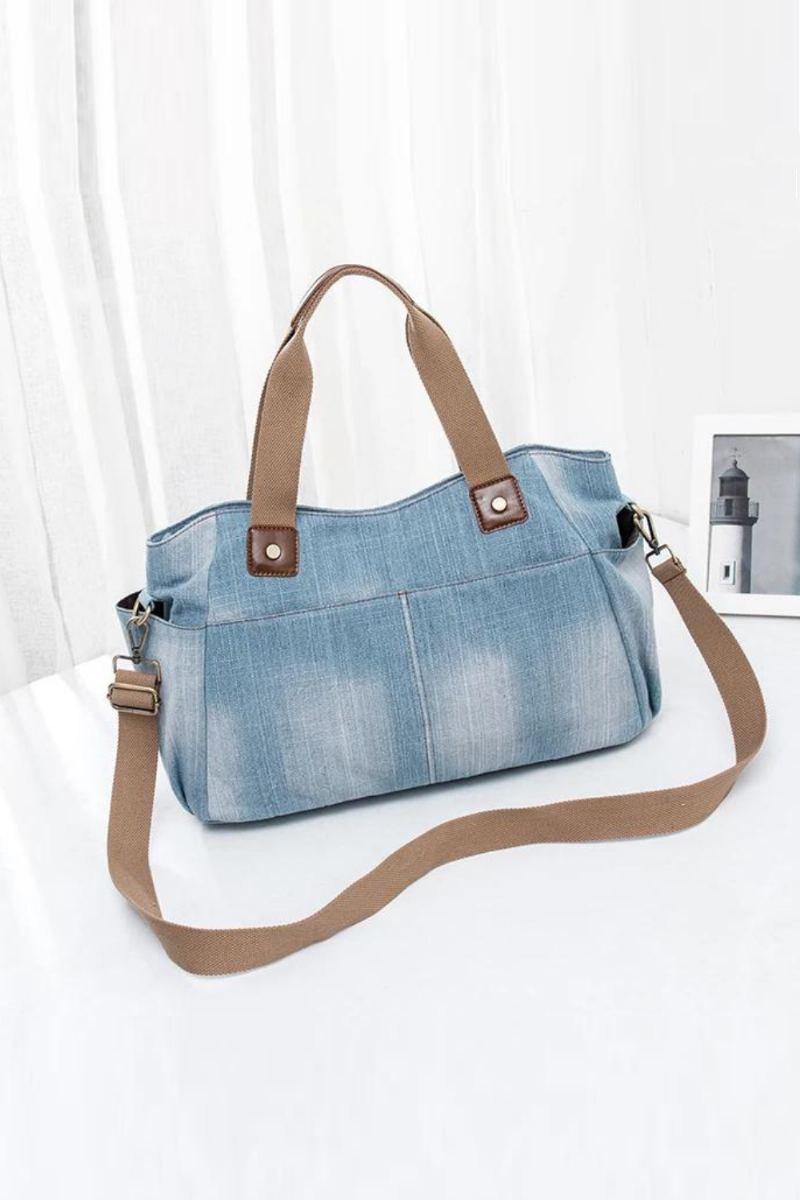 Sacs De Luxe Pour Femmes Sac À Main De Grande Capacité Fourre-tout En Denim Sac À Bandoulière