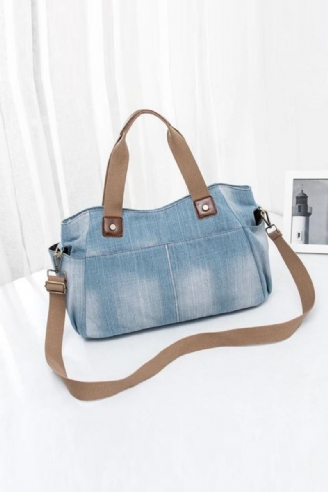 Sacs De Luxe Pour Femmes Sac À Main De Grande Capacité Fourre-tout En Denim Sac À Bandoulière