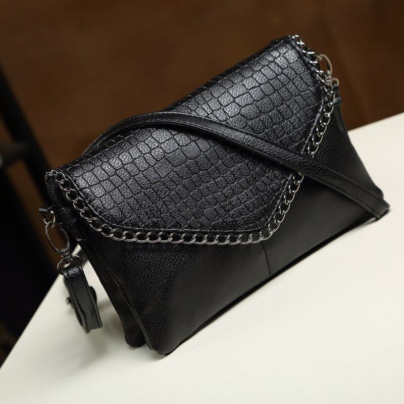 Sacs De Messager Pour Femmes À Main En Cuir Souple Sac À Bandoulière Pochettes - Noir Petit