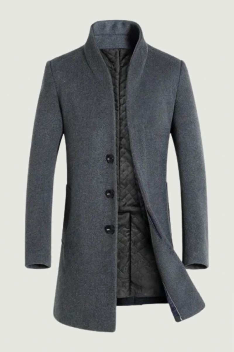 Automne Hiver Marque Hommes Mélanges De Laine Manteaux Pardessus De Luxe Affaires Décontracté Manteau De