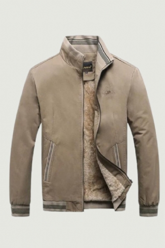 Automne Hommes Vestes Décontracté Vintage Manteaux Chauds Polaire Veste D'hiver