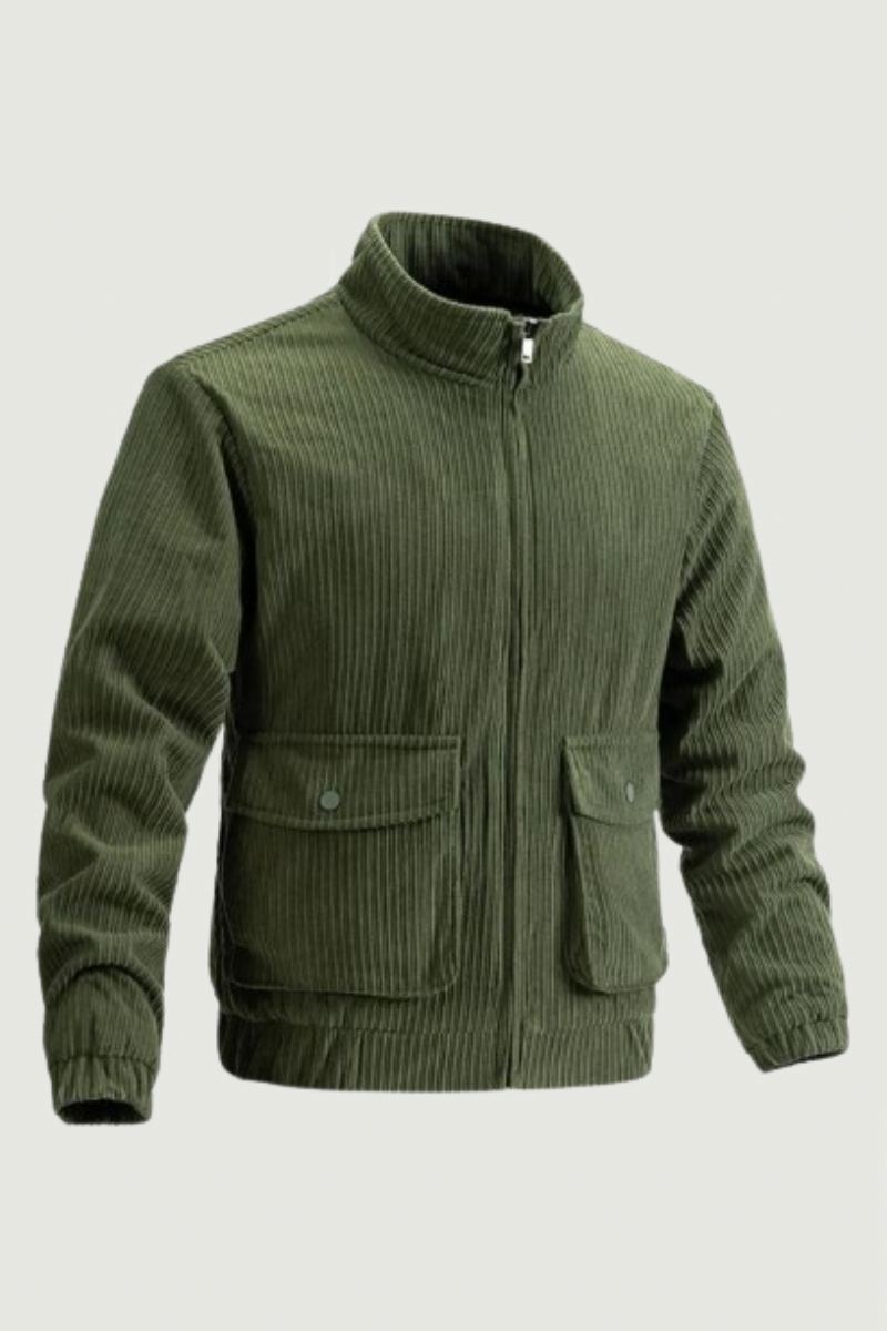 Coupe-vent En Velours Côtelé Pour Hommes Manteau De Camping Vêtements Tactiques Chauffants Cardigan D'extérieur Décontracté