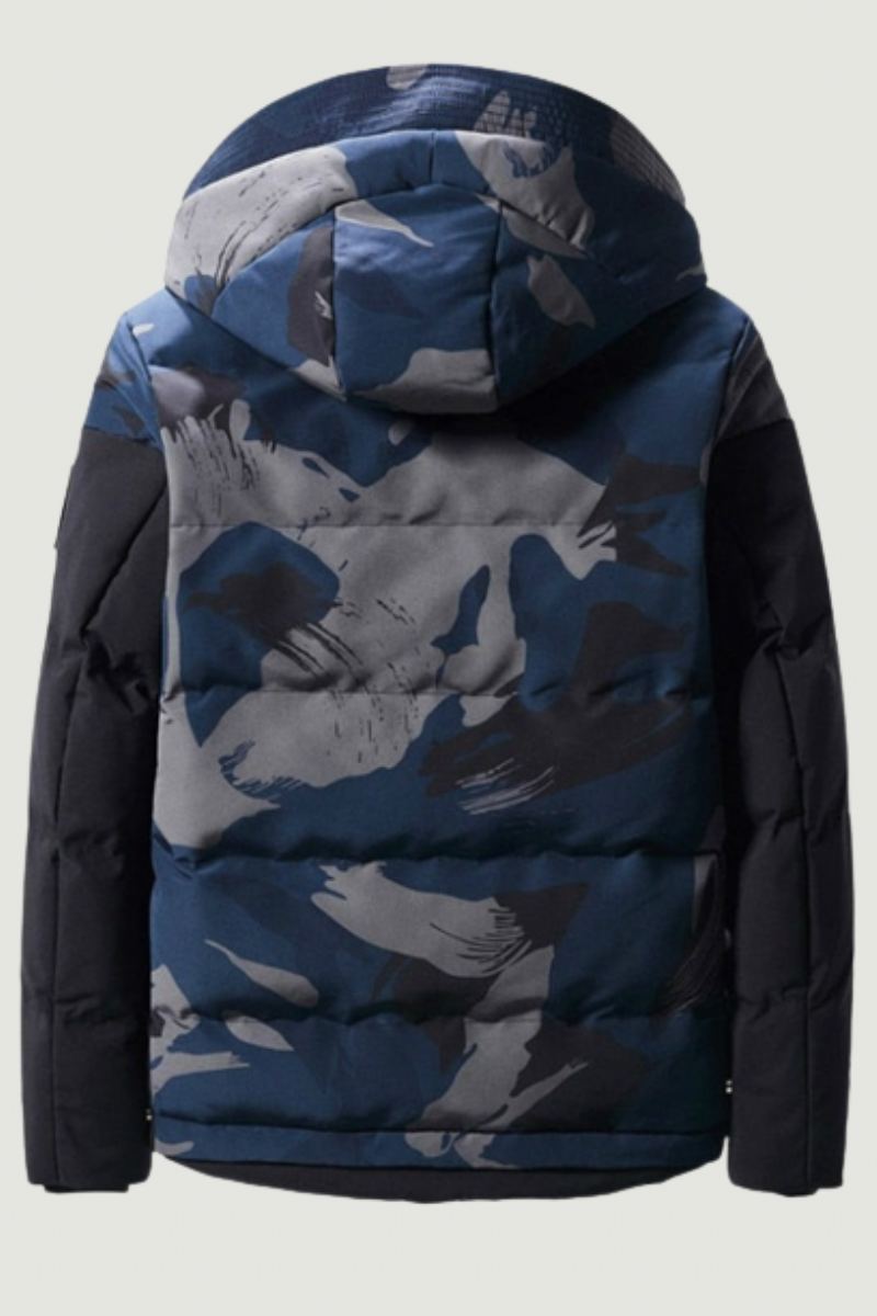 Hommes Manteaux Veste D'hiver Mince Militaire Vêtement D'extérieur Camouflage Manteau Chaud Haut Vêtements Décontracté