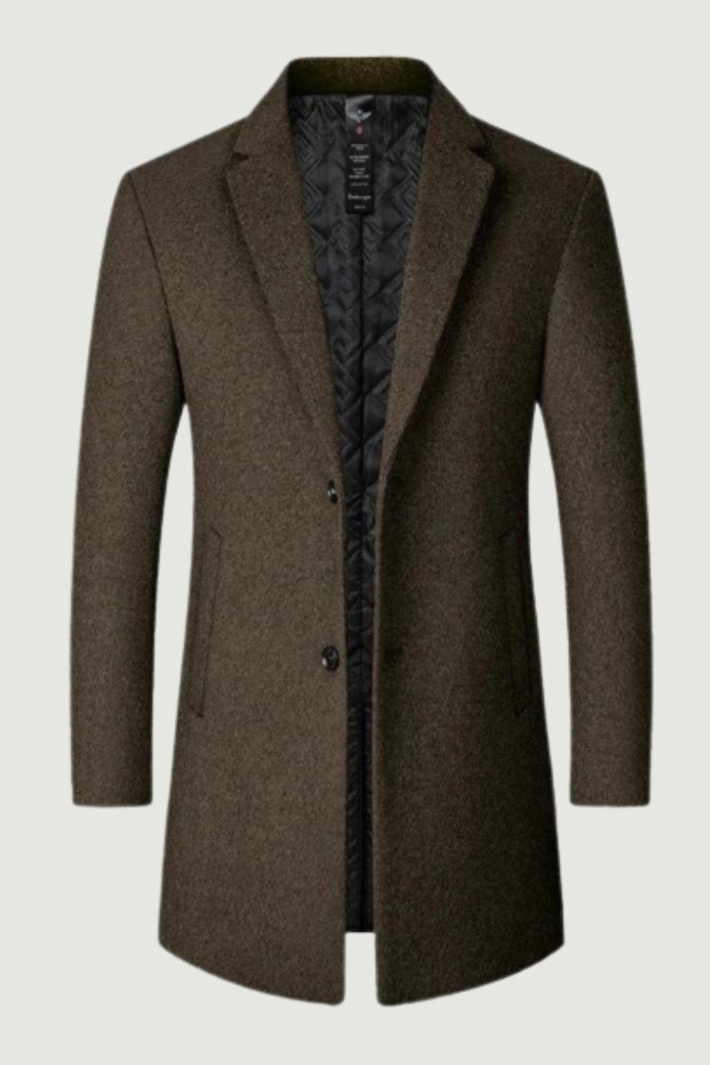 Manteau D'hiver Pour Hommes Poches Décontractées Vêtements Luxueux Trench Chaud D'extérieur Confortables