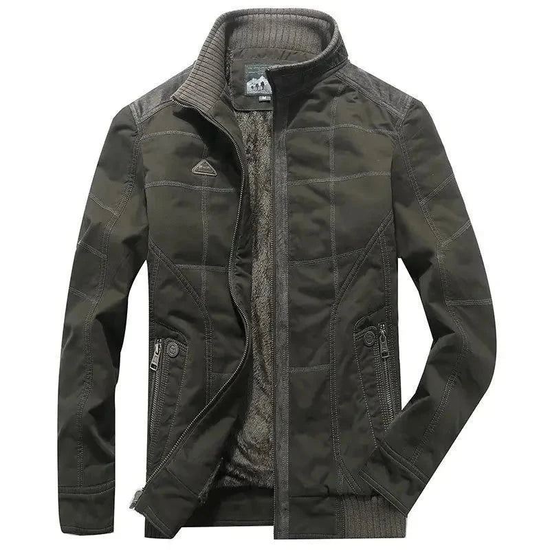 Mes Vêtements De Créateur Uniforme Militaire Homme Bombers Veste Hommes Surdimensionné Hiver - Vert