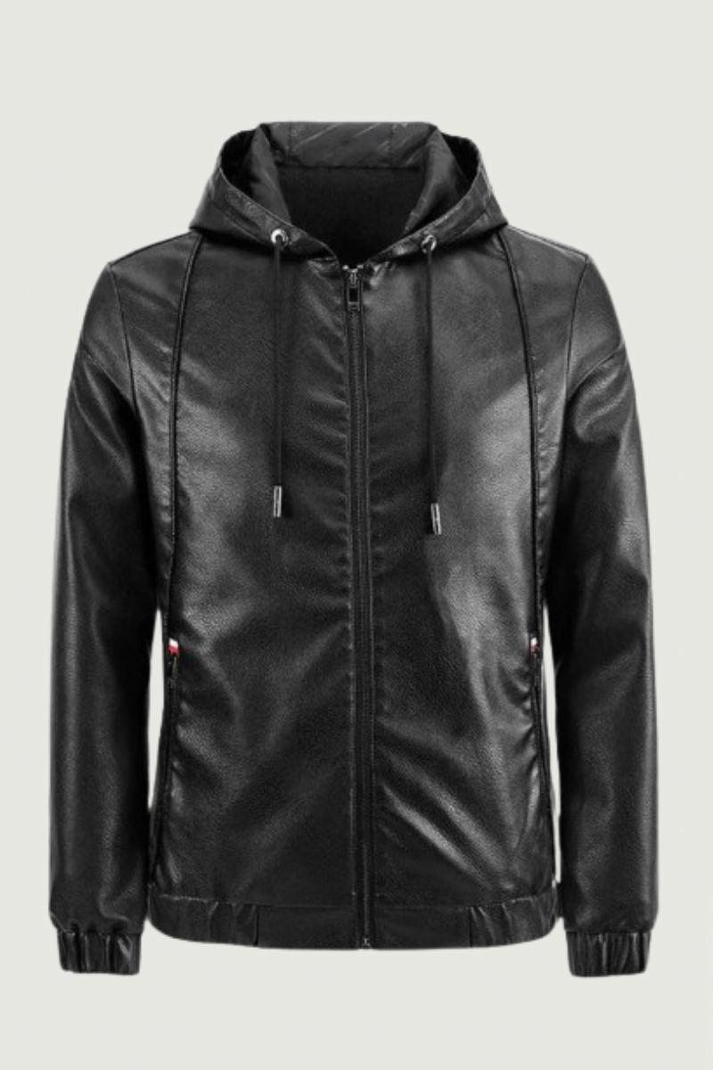 Veste À Capuche Pour Homme Belle Tendance Décontractée Slim Moto Épaisse Hiver Voyage