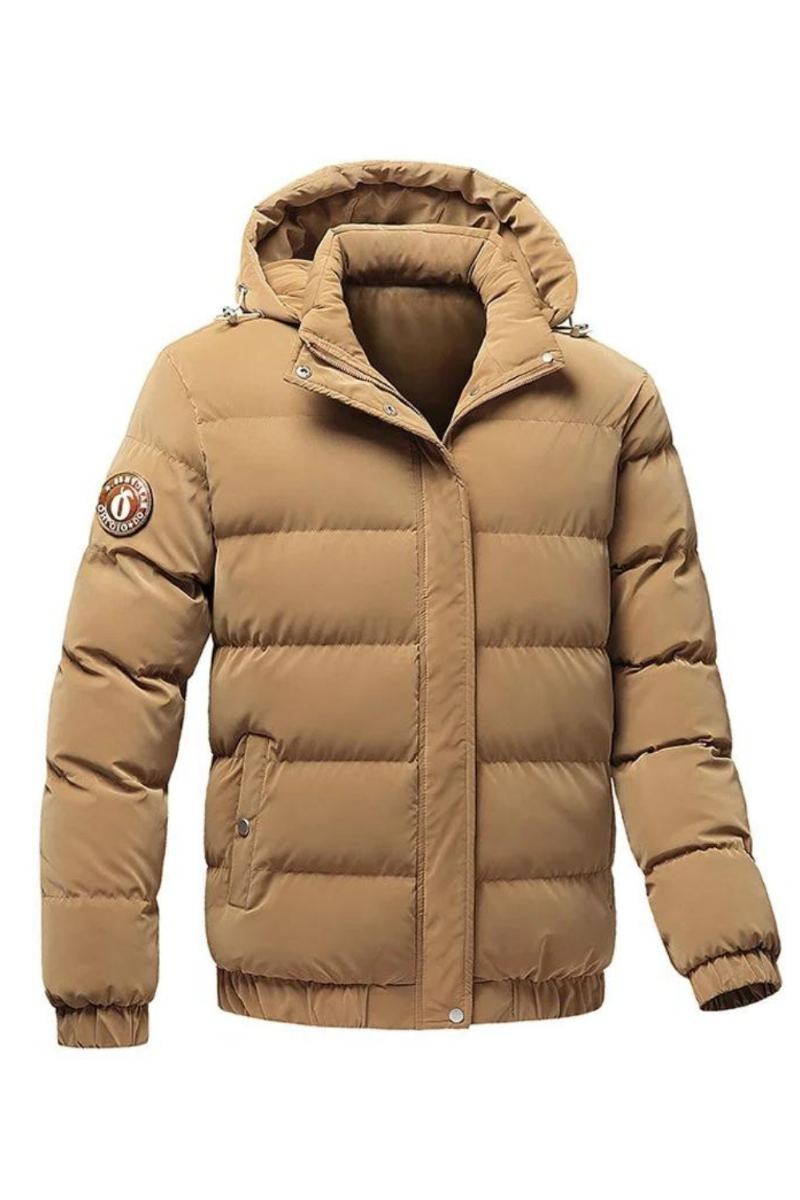 Veste Coupe-vent Pour Hommes Parkas D'hiver Blousons Bombardiers Manteaux Chauds Et Épais Avec Capuche Amovible