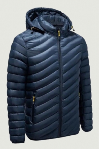 Veste D'hiver À Capuche Pour Hommes Doudoune D'automne Manteau Matelassé Et Rembourré Vêtements