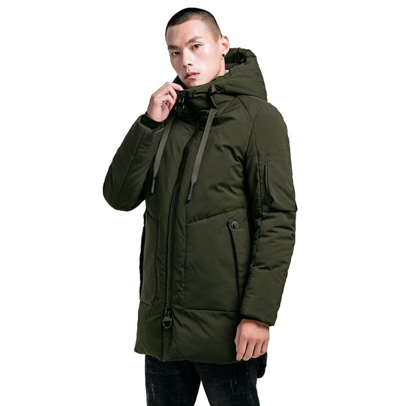 Veste D'hiver Homme Coton Parka Vestes Et Manteaux - Noir