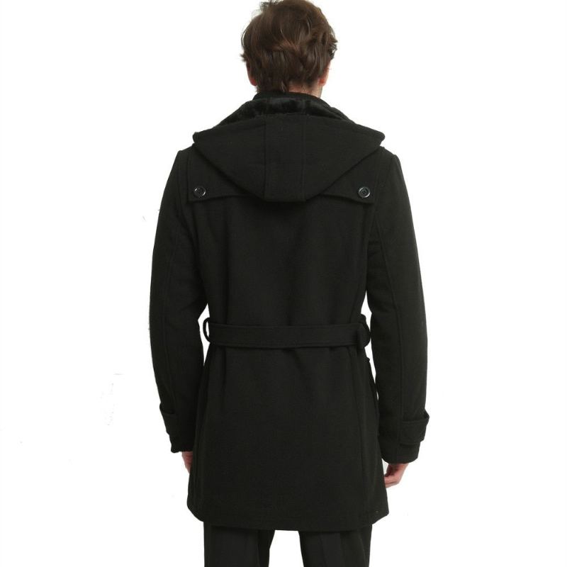 Veste D'hiver Hommes Épaissir Manteau Poids 1.5 Kg-2.2 Kg Vestes Et Vêtements D'extérieur - Noir