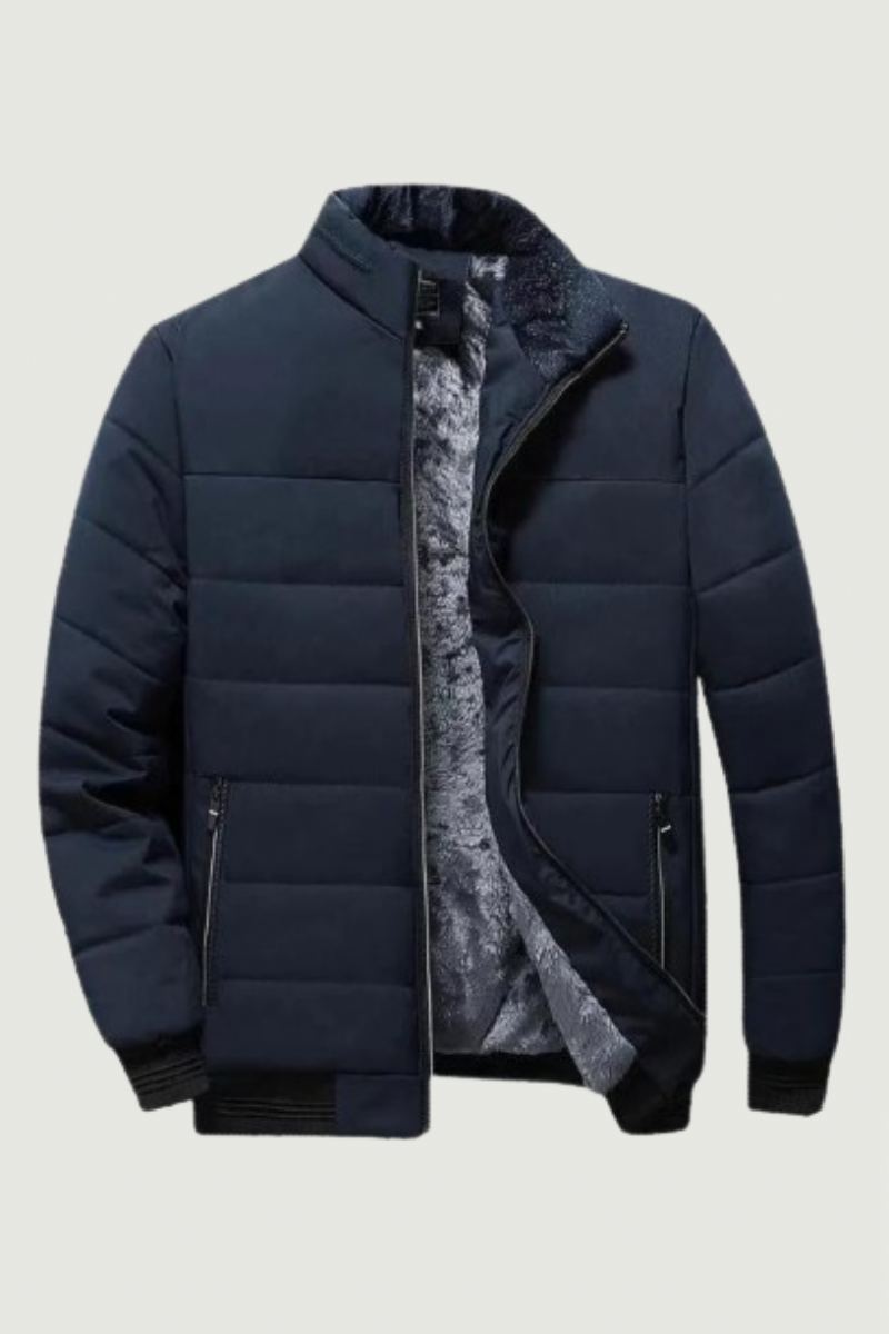 Veste Hommes Épais Polaire Parkas Fermeture Éclair Chaud Vêtements D'extérieur Mince Vestes Décontractée Hiver Coupe-vent Manteaux