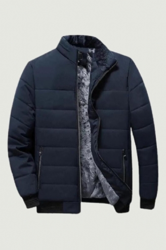 Veste Hommes Épais Polaire Parkas Fermeture Éclair Chaud Vêtements D'extérieur Mince Vestes Décontractée Hiver Coupe-vent Manteaux