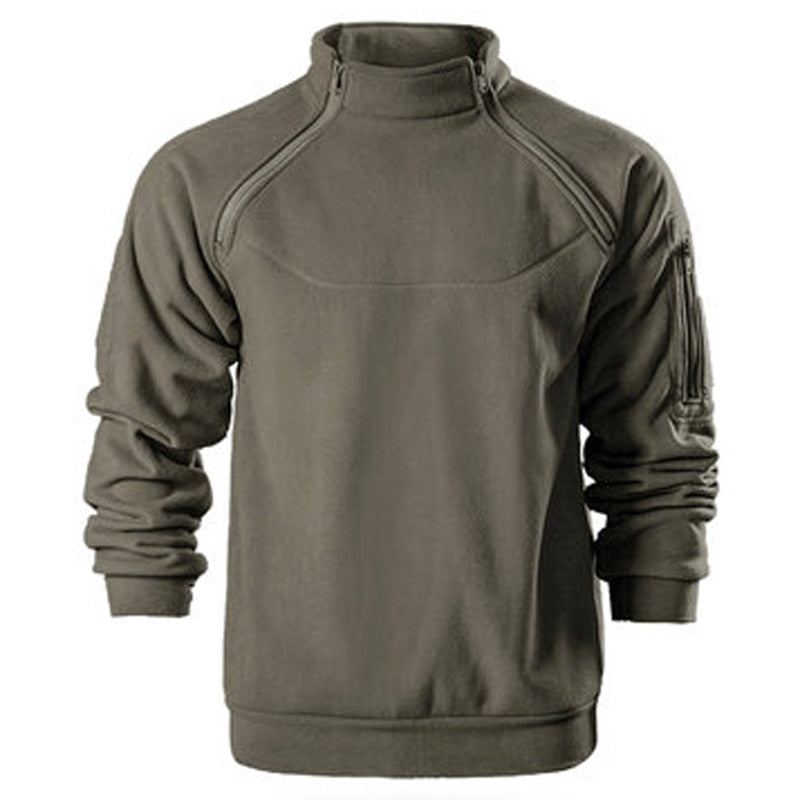 Veste Polaire Tactique Militaire Pour Hommes Pull Chaud En Peluche Alpinisme En Plein Air Escalade Nouvelle Collection Automne Et Hiver - Gris