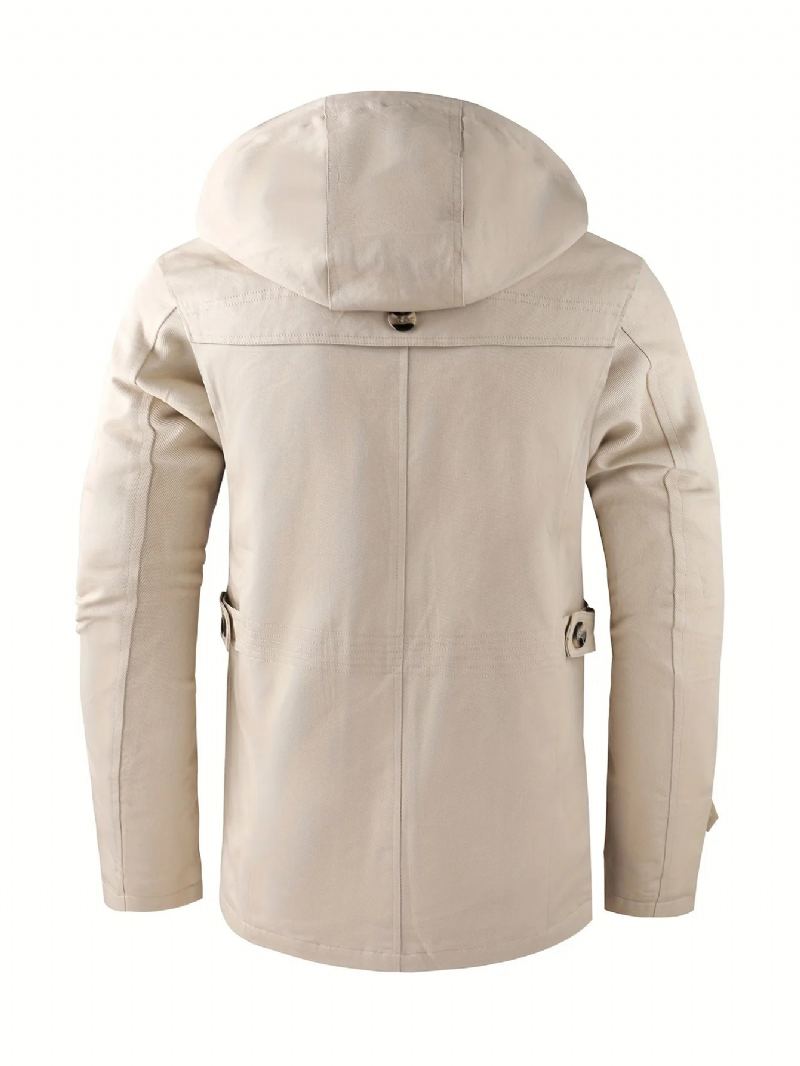 Vêtements D'hiver Vintage Pour Hommes Vestes Parkas Manteau Vers Le Bas Parka Légère - Beige