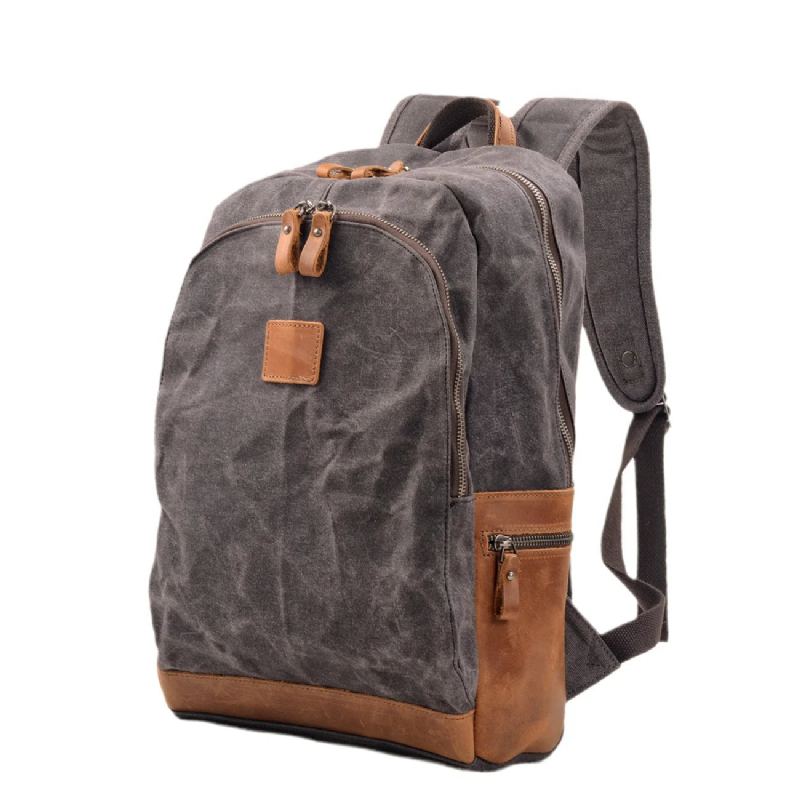 Sac À Dos Durable Cousu Pour Femme Sac À Dos De Camping En Plein Air - Gris