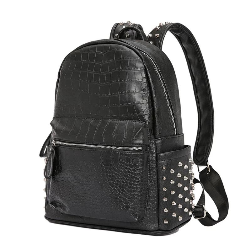 Sac À Dos Unisexe Design Sac À Dos De Grande Capacité Sac Pour Ordinateur Portable Alligator Sacs À Dos De Voyage Noir - Noir