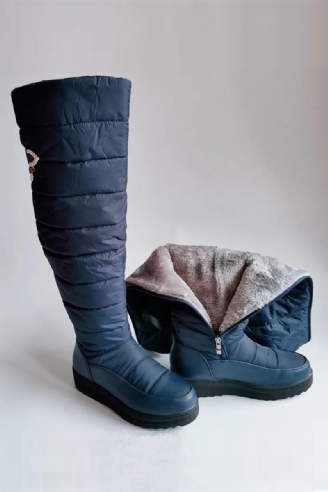 Bottes Chaudes En Peluche Pour Femmes Chaussures D'hiver À Plateforme