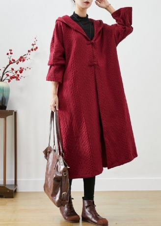 Trench-coat Chic En Coton À Capuche Et Boutons Chinois Mulberry Automne