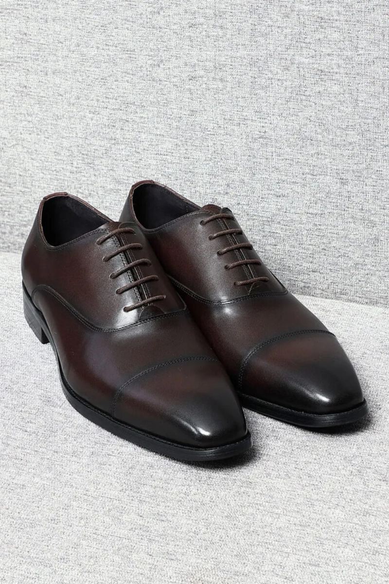 Chaussures Oxfords De Luxe Italiennes De Haute Qualité Élégantes Naturelles Formelles Solides Pour Hommes D'affaires