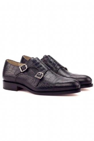 Double Moine Sangle Style Robe Hommes Chaussures Bureau Meilleur Homme Chaussure Concepteur À La Main En Cuir Véritable