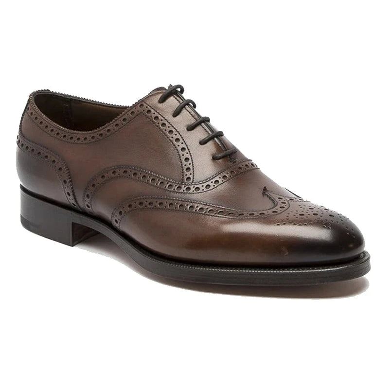 Oxford Brogue Style Robe De Mariée Formelle Meilleures Chaussures Bureau Marié À La Main Affaires Concepteur Homme - Brun