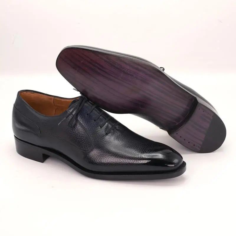 Oxford Hommes Chaussures Habillées Mariage Meilleure Chaussure Formelle Bureau Véritable Original Affaires Concepteur - Noir