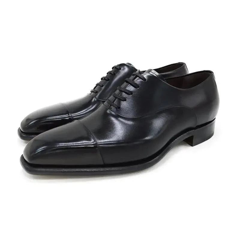 Oxford Robe Formelle Meilleurs Hommes Chaussures Noir Bureau Original Mariage Homme Affaires Chaussure Concepteur En Cuir - Noir