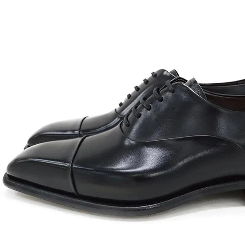 Oxford Robe Formelle Meilleurs Hommes Chaussures Noir Bureau Original Mariage Homme Affaires Chaussure Concepteur En Cuir - Noir