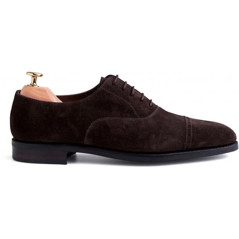 Oxford – Chaussures De Styliste En Cuir Pour Hommes Meilleures De Mariage Style Business De Luxe Faites À La Main - Marron Foncé