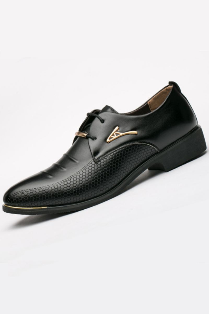 Robe D'affaires Hommes Chaussures Classique En Cuir Costumes Sans Lacet Chaussure Oxfords