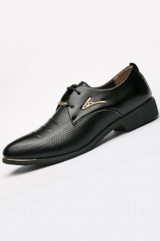 Robe D'affaires Hommes Chaussures Classique En Cuir Costumes Sans Lacet Chaussure Oxfords