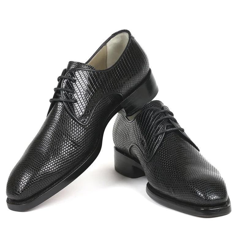 Robe Formelle Bureau Meilleurs Hommes Chaussures À Lacets En Cuir Véritable Affaires Concepteur Homme - Noir