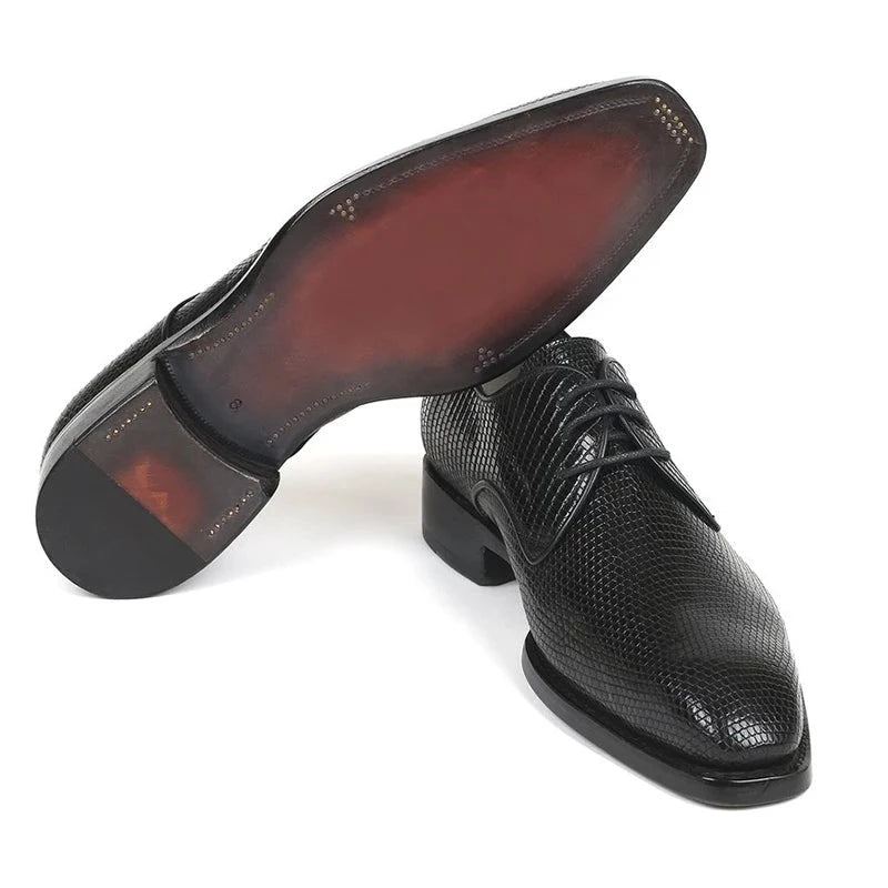 Robe Formelle Bureau Meilleurs Hommes Chaussures À Lacets En Cuir Véritable Affaires Concepteur Homme - Noir