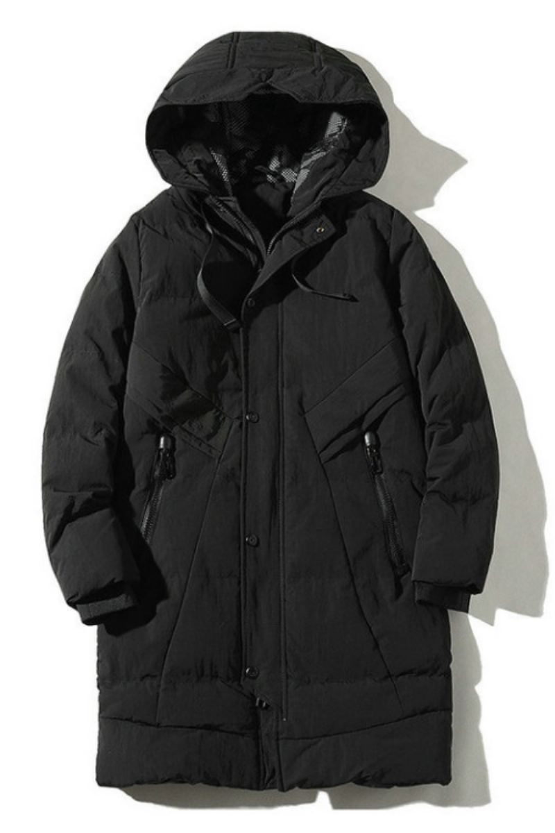 Manteau D'hiver À Capuche Pour Homme Veste Épaisse Et Chaude Coupe-vent Parka