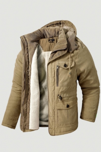 Manteaux Parkas D'hiver Épais Et Chauds Pour Hommes Vestes Intérieures Rembourrées En Polaire Décontractées Coupe-vent À Capuche Vêtements Cargo De L'armée Militaire Taille Américaine