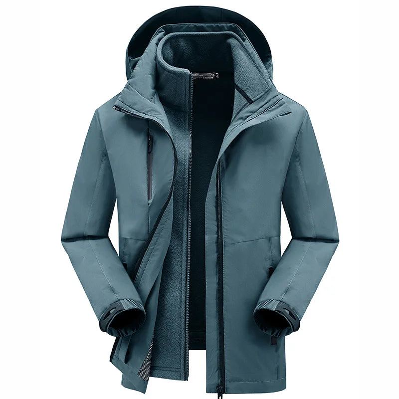 Parkas Vêtements D'escalade Veste De Moto Hommes Court Homme Manteau Vestes Pour De Travail D'hiver D'extérieur À Capuche - Noir