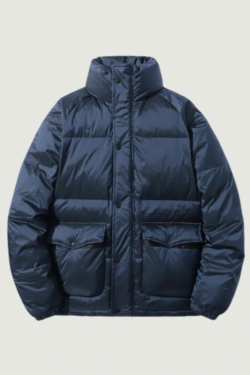 Veste Rembourrée En Duvet De Canard Blanc Pour Homme Vêtement D'extérieur Surdimensionné Noir Hiver