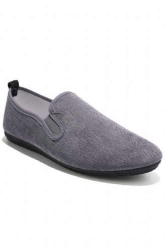 Chaussures Hommes Mode En Toile Respirantes Mocassins Polyvalents Décontractés