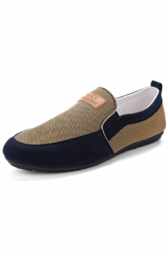 Hommes Chaussures Décontractées Printemps Automne Toile Tendance Polyvalent Étudiant Mocassins