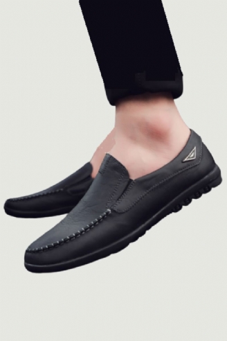 Mocassins Italiens En Cuir Véritable Pour Hommes Chaussures De Luxe Décontractées Respirants Bateau À Enfiler