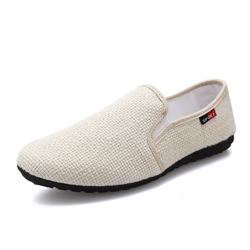 Printemps Été Hommes Mocassins Chaussures Tendance Respirant De Conduite Décontractées - Beige