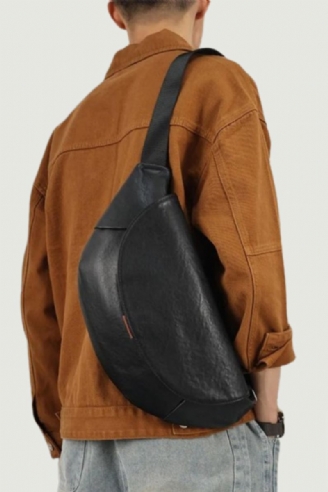 Sac À Bandoulière En Cuir Véritable Pour Hommes Sac De Voyage Sacs De Poitrine Sacoches