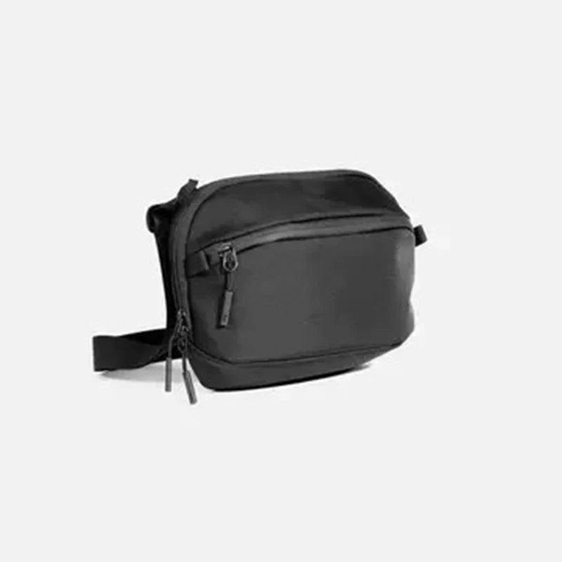 Sac À Bandoulière Unisexe À Une Épaule Sac De Taille Sac De Poitrine - Noir