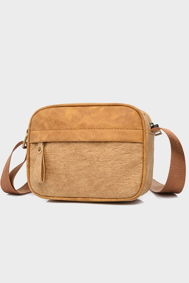 Sac À Bandoulière Vintage Unisexe Pour Hommes Matériaux Respectueux De L'environnement Sac À Main Multifonction À Épaule Unique