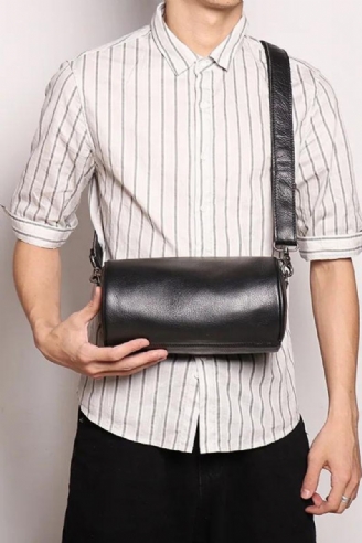 Sac Pour Hommes En Cuir Véritable Une Épaule Sac À Dos Personnalisé Sac De Téléphone Portable Sac